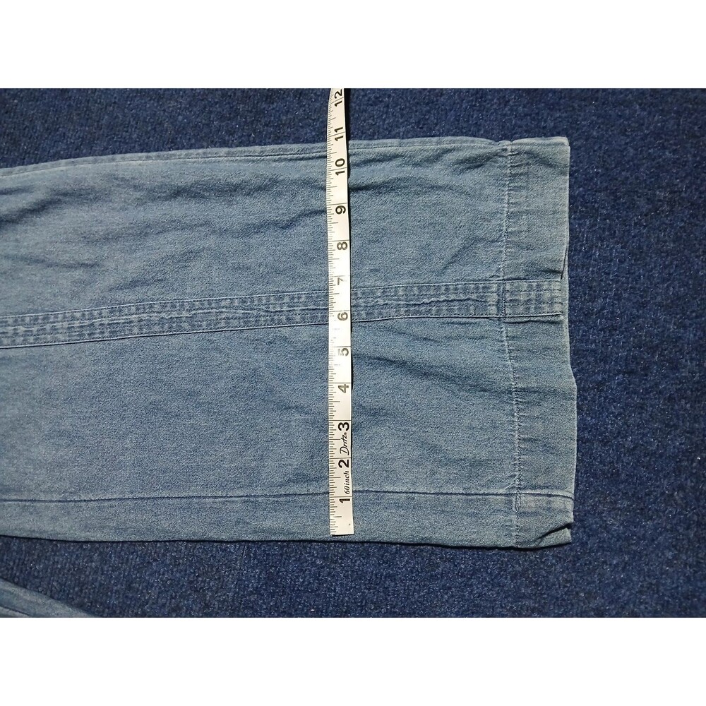 American Eagle Wide Leg Blue Jeans Button fly Size 00 - Picture 11 of 13